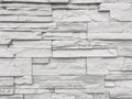 Closeup surface brick pattern at old stone brick wall textured background in black and white tone Royalty Free Stock Photo