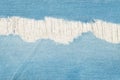 Closeup surface of old blue jean trousers fabric texture background Royalty Free Stock Photo