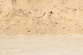 Closeup surface pile of sand for construction work with ground textured background Royalty Free Stock Photo