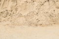 Closeup surface pile of sand for construction work with ground textured background Royalty Free Stock Photo
