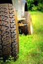 Closeup of SUV tire Royalty Free Stock Photo