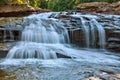 Closeup of Swallow Falls in Swallow Falls State Park, Maryland Royalty Free Stock Photo