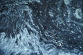 Closeup of a swirly frozen water surface for textures and backgrounds