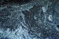 Closeup of a swirly frozen water surface for textures and backgrounds