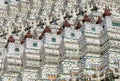 Closeup of the symmetrical decorations of Wat Arun Royalty Free Stock Photo