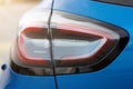Closeup of a taillight on a modern car Royalty Free Stock Photo
