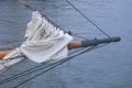 Closeup of a tall ship sailing vessel bow Royalty Free Stock Photo