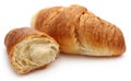 Closeup of tasty croissant