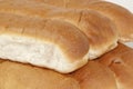 Closeup of Tasty White Oven Baked Bread Rolls Royalty Free Stock Photo