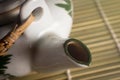 Closeup of tea pot. Royalty Free Stock Photo