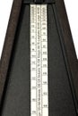 Closeup of tempo settings on metronome Royalty Free Stock Photo