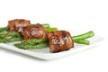 Closeup Teriyaki Asparagus Beef Roll