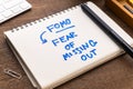 Fear of Missing Out, or FOMO Royalty Free Stock Photo