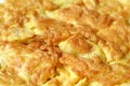 Closeup texture of delectable Thai Style Omelette Royalty Free Stock Photo