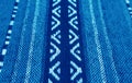 Texture and Pattern of Stunning Blue Thai Northern Region\'s Traditional Textile