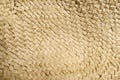 Closeup texture of a woven straw hat, perfect for use as a background in craft projects Royalty Free Stock Photo