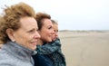 Three generations female looking at sea Royalty Free Stock Photo