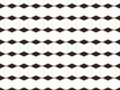 Seamless rhomb pattern in black on white background