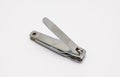 Closeup to Opened Dirty Rusty Nail Clipper, Isolated Royalty Free Stock Photo