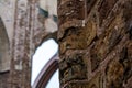 Closeup to the red-brick ruins of Tartu Cathedral Royalty Free Stock Photo