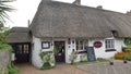 Closeup to a rustic old Irish cottage in Adare, Ireland Royalty Free Stock Photo