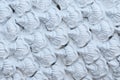 Closeup to Stack of White Scale Background/ Texture Royalty Free Stock Photo