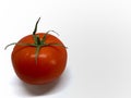 Closeup tomato isolated on white background Royalty Free Stock Photo