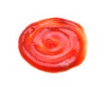 Closeup tomato sauce isolated on white background
