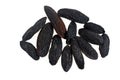 Closeup on tonka beans isolated on white Royalty Free Stock Photo