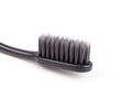 Closeup of toothbrush charcoal soft and slim tapered bristle