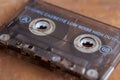 Top View Of A Vintage Cassette Tape.