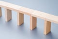 Stable miniature wood bridge Royalty Free Stock Photo