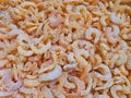 Closeup Traditional Asian Dried Shrimp