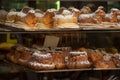 Traditional  kougelhopf in alsatian store Royalty Free Stock Photo