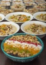 Closeup of traditional Turkish Dessert Asure or Ashura (aka Noah Pudding). Royalty Free Stock Photo