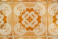 Vintage ceramic glazed tiles in Lisbon, Portugal Royalty Free Stock Photo