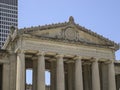 Closeup of Triangle top with fresco of War Memorial, Nashville, TN, USA