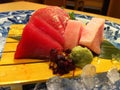 Closeup of tuna sashimi maguro and Oo-Toro Royalty Free Stock Photo