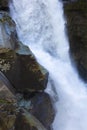 Closeup of turbulent waters at Nooksack Falls waterfall