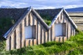 Closeup of Turf house of Iceland - Northen Europe Royalty Free Stock Photo