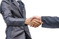 Closeup of two businessmen shaking hands Royalty Free Stock Photo