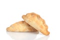 Closeup two traditional cornish pasties Royalty Free Stock Photo