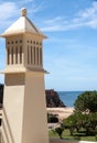 Closeup of a typical chimney in Algarve Royalty Free Stock Photo