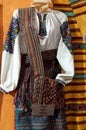 Closeup of Ukrainian folk costume