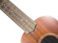 Closeup ukulele on isolated Royalty Free Stock Photo