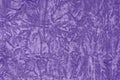 Closeup ultra violet color velvet fabric sample texture backdrop Royalty Free Stock Photo