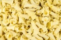 Pasta background campanelle Royalty Free Stock Photo