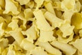 Pasta background campanelle Royalty Free Stock Photo