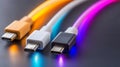 Closeup of a usb cable, exploring connectivity, data transfer, and device charging in modern electronics