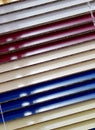 Closeup of Venetian blinds covering the window Royalty Free Stock Photo